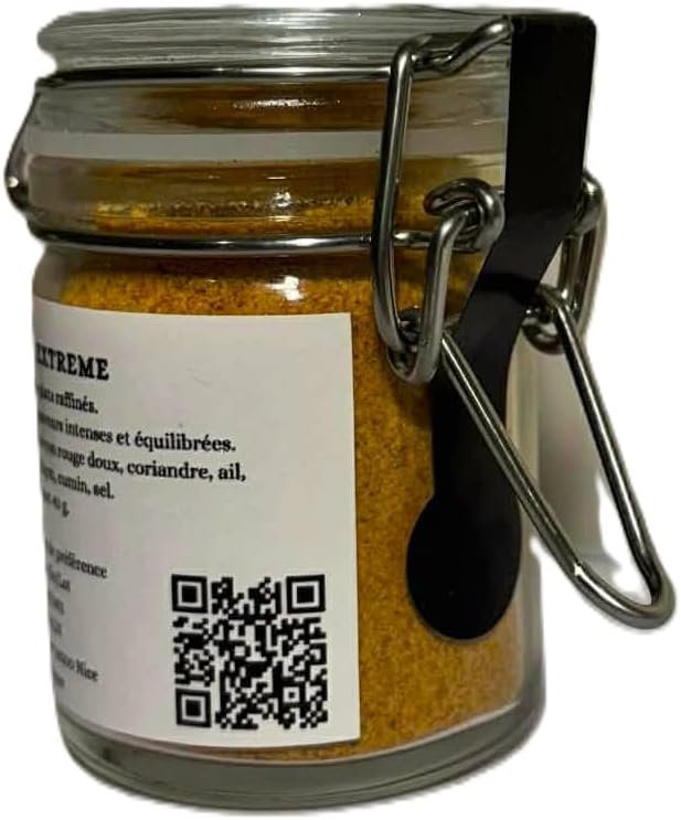 RALDI PERLE D'EPICES Saveur Extreme, Mélange d'Épices Gourmet, Assaisonnement Naturel pour Viandes et Barbecue, Piment Rouge Poivron Coriandre Ail Fenugrec Thym Cumin Sel, 40g